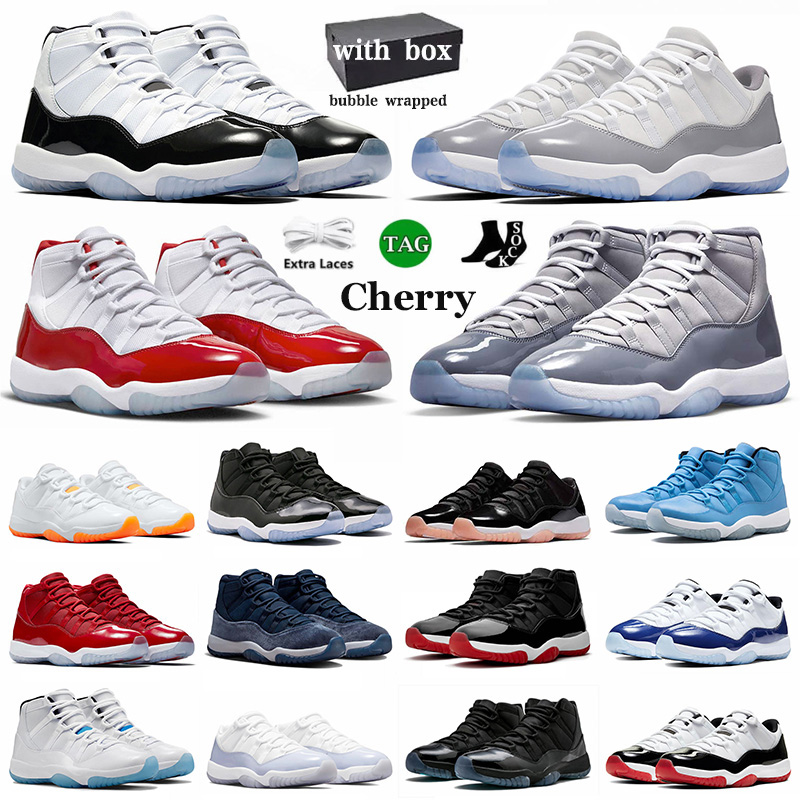With Original Box Retro 11 Jumpmans Basketball Shoes Cherry 11s Jordens 11 Midnight Navy Cool Grey Cement Grey Low Space Jam Bred J11 Men Women Jordas Sneakers, D40 navy gum 40-47
With Original Box Retro 11 Jumpmans Basketball Shoes Cherry 11s Jordens 11 Midnight Navy Cool Grey Cement Grey Low Space Jam Bred J11 Men Women Jordas Sneakers, D40 navy gum 40-47