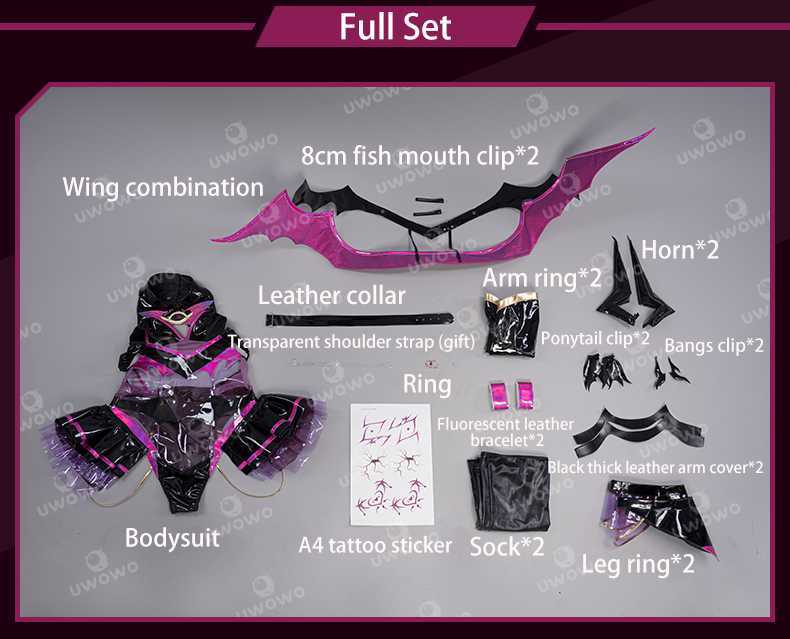 Anime Costumes In Stock UWOWO Cat Pink Eviltia Avelukia Action Figure Anime Figure Model Cosplay Eviltia Come Halloween Come Full Z0301