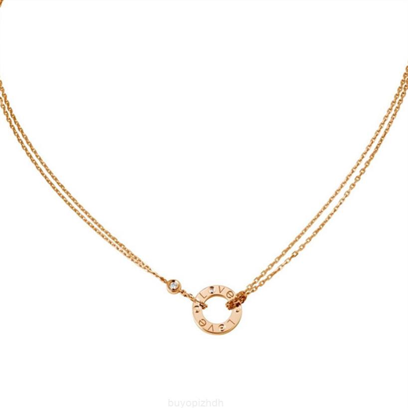 Brand Cater Designer Love Double Chain Jewelry Women's Classic Luxury Necklace with Single Diamond Gift Box X1108a Item 2022 2386
Brand Cater Designer Love Double Chain Jewelry Women's Classic Luxury Necklace with Single Diamond Gift Box X1108a Item 2022 2386