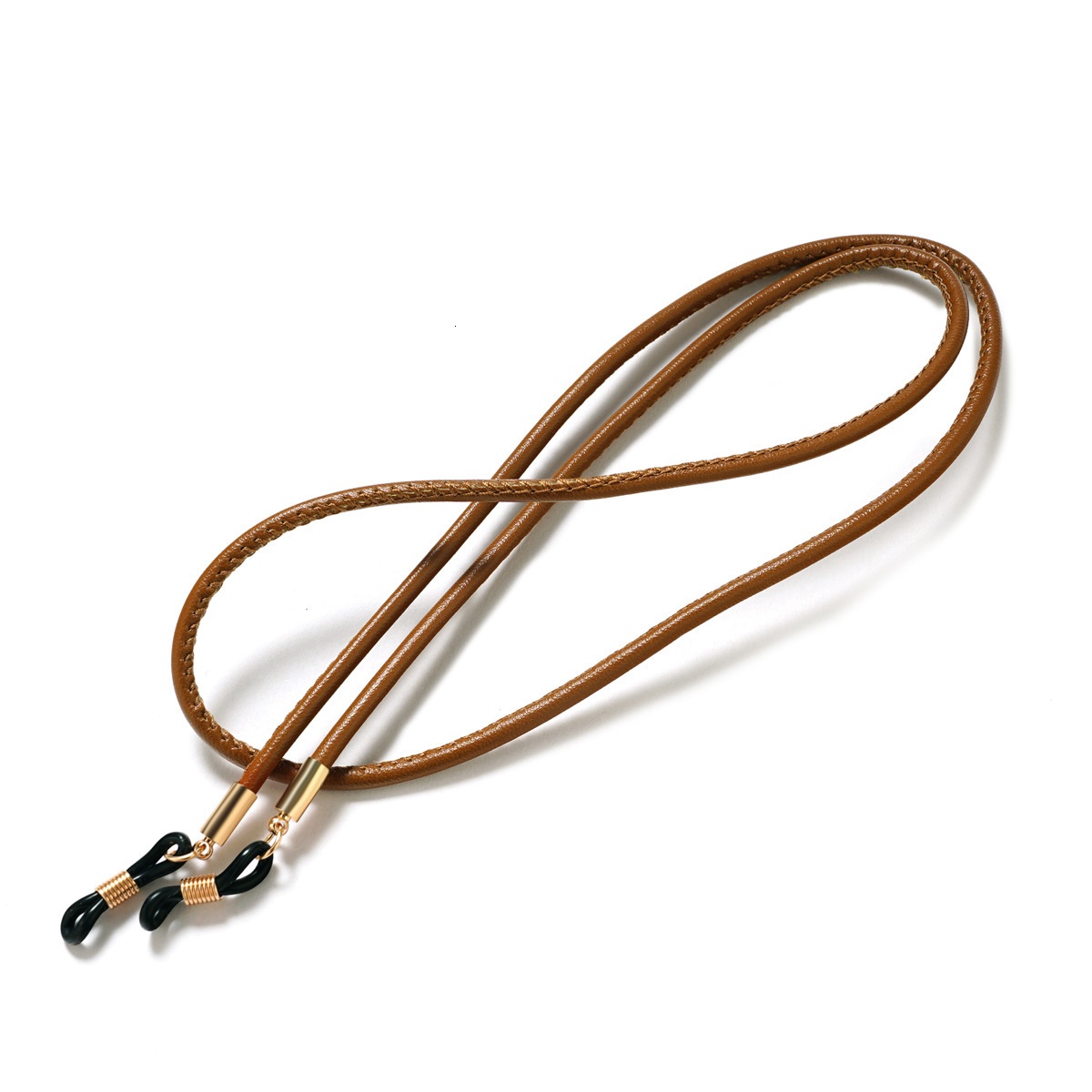 Eyeglasses chains Sunglasses Lanyard Strap Necklace Braid Leather Eyeglass Glasses Chain Leather Cord Reading Glasses Eyewear Accessories 230306