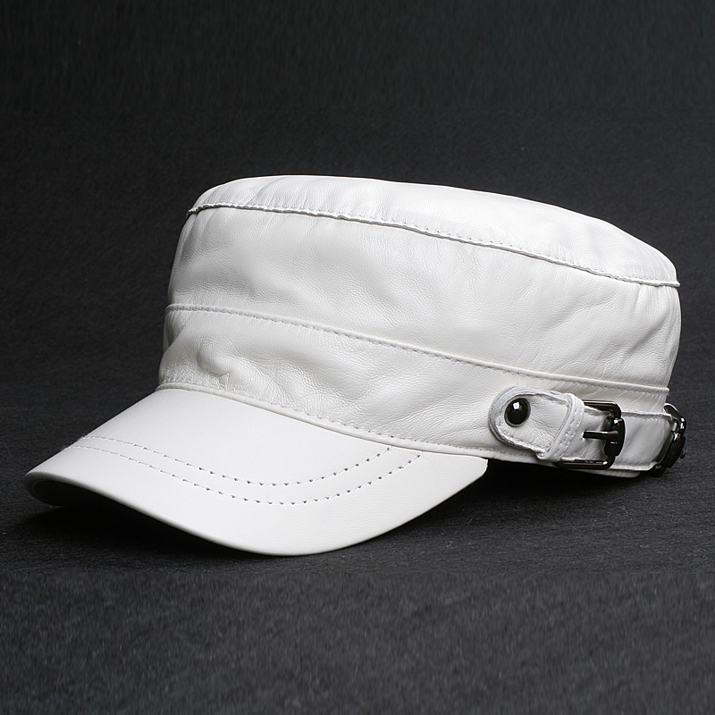 Ball Caps Korean Flat Top Military Hats Men Genuine Leather Fitted White Caps Male Young Thin Casual Casquette Homer 230306
Ball Caps Korean Flat Top Military Hats Men Genuine Leather Fitted White Caps Male Young Thin Casual Casquette Homer 230306