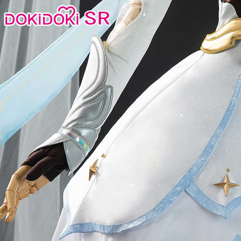 Anime Costumes IN STOCK Traveler Lumine Cosplay Game Genshin Impact Cosplay Come DokiDokiSR Genshin Impact Come Halloween Plus Size Z0301