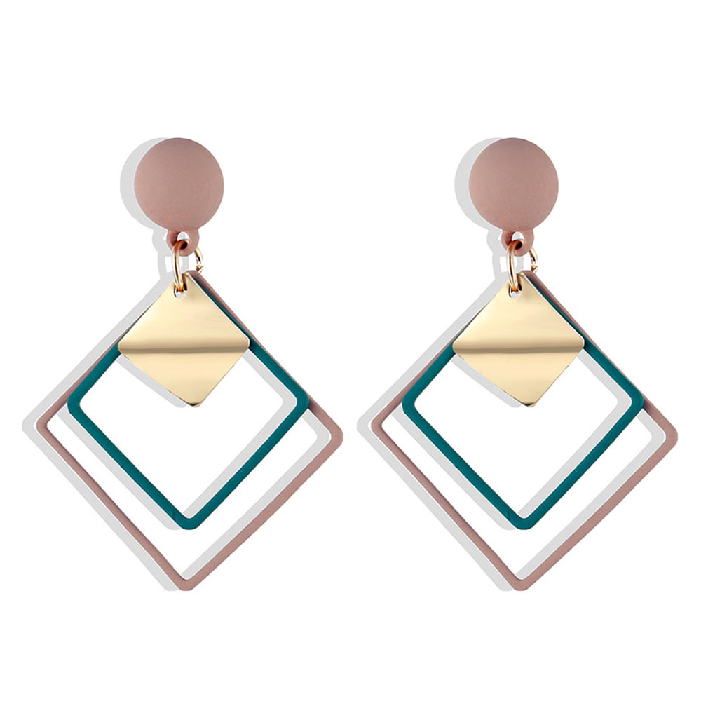 Fashion Statement Geometric Drop Earrings for Women Vintage Alloy Earring Party Jewelry Gifts Wholesale