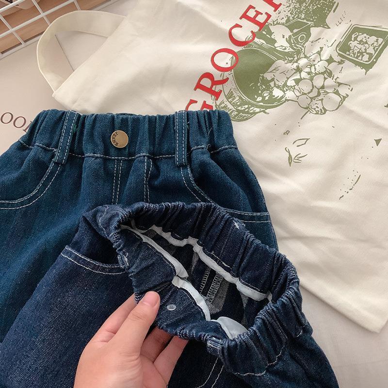 Jeans Children's Jeans Boys' Jeans Autumn Fashion Baby Boys' denim Trousers Patch Stripe Casual Pants Korean Children's Clothing 2