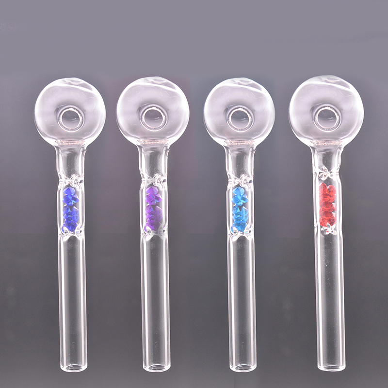 New Arrival 4.8inch Colorful Glass Oil Burner Pipe with Diamond One Hitter Smoking Pipes Glass Oil Nails Water Hand Pipes Smoking Accessories Pieces
New Arrival 4.8inch Colorful Glass Oil Burner Pipe with Diamond One Hitter Smoking Pipes Glass Oil Nails Water Hand Pipes Smoking Accessories Pieces