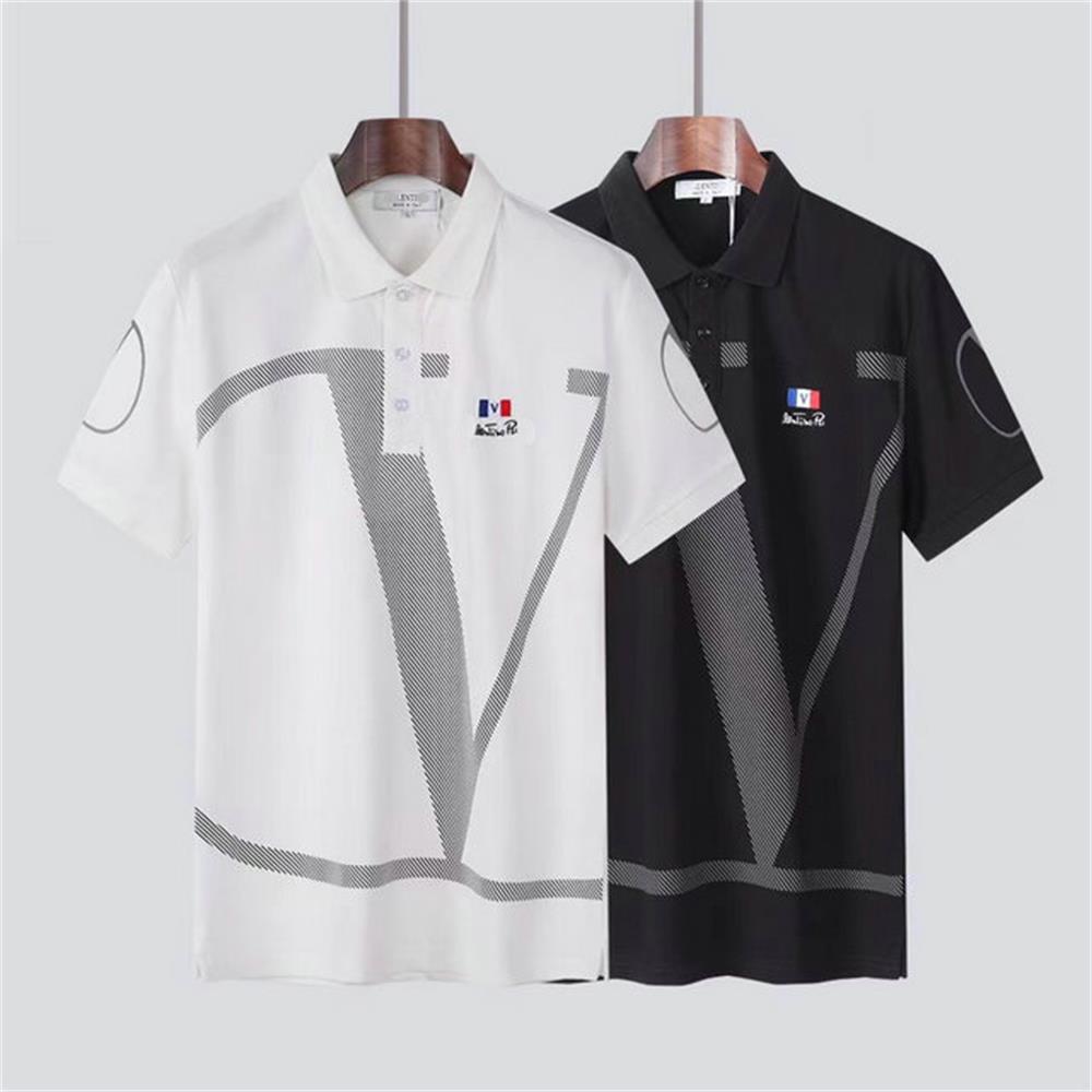 Designer men's short-sleeved polo shirt fashion embroidery letters business classic, White
Designer men's short-sleeved polo shirt fashion embroidery letters business classic, White