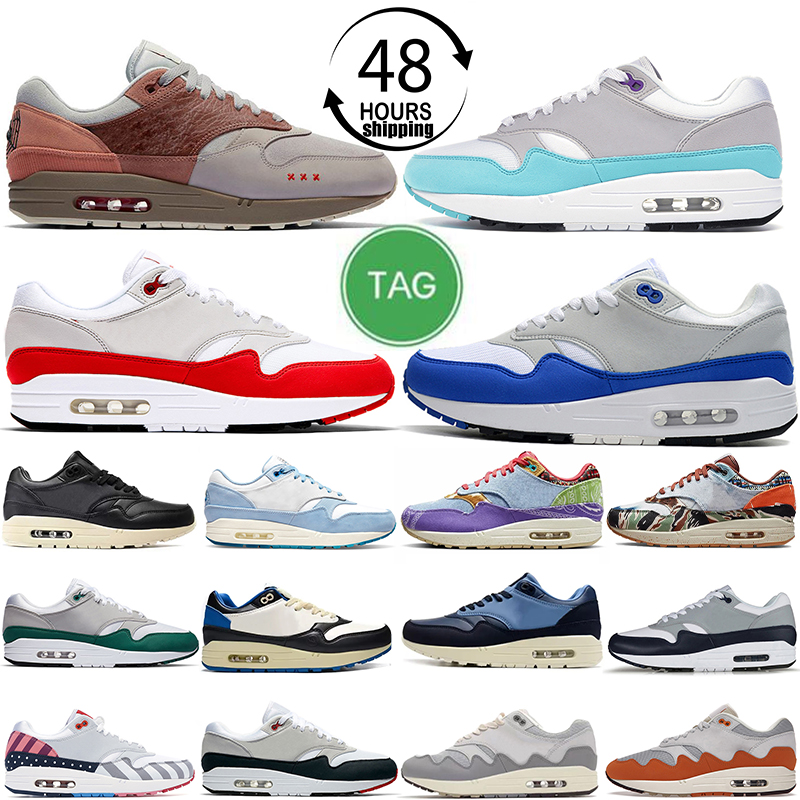 Airmaxs Max 1 87 Running Shoes Mens Women Air Sean Wotherspoon Patta Waves Noise Aqua Monarch Travis Cactus Jack Baroque Brown Anniversary Royal Red Trainer Sneakers
Airmaxs Max 1 87 Running Shoes Mens Women Air Sean Wotherspoon Patta Waves Noise Aqua Monarch Travis Cactus Jack Baroque Brown Anniversary Royal Red Trainer Sneakers