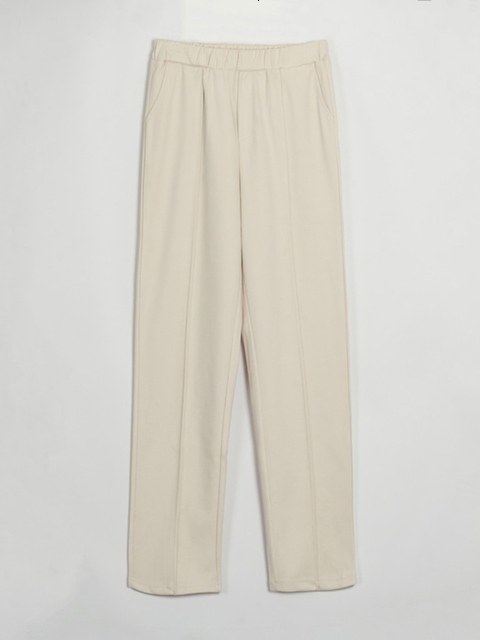 Women's Pants Capris Wixra Womens Harem Thick Pants Casual Elastic Waist Black Basic Pockets Office Lady Trousers Autumn Winter 230306