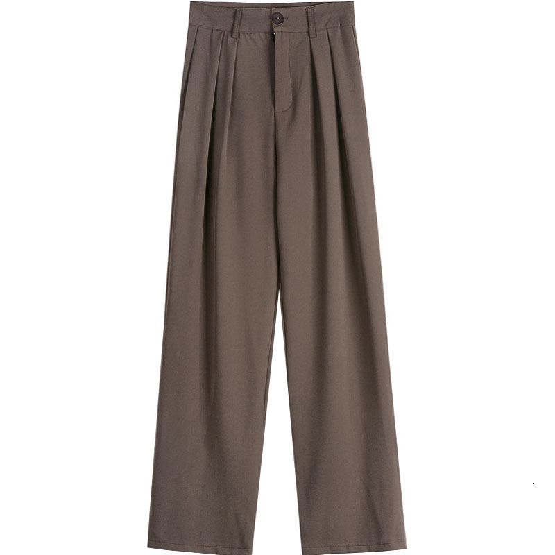 Women's Pants Capris Autumn Loose Straight Pants Women High Waist Casual Wide Leg Pants Female Office-lady Suit Pants Pantalon Femme 23531 230306