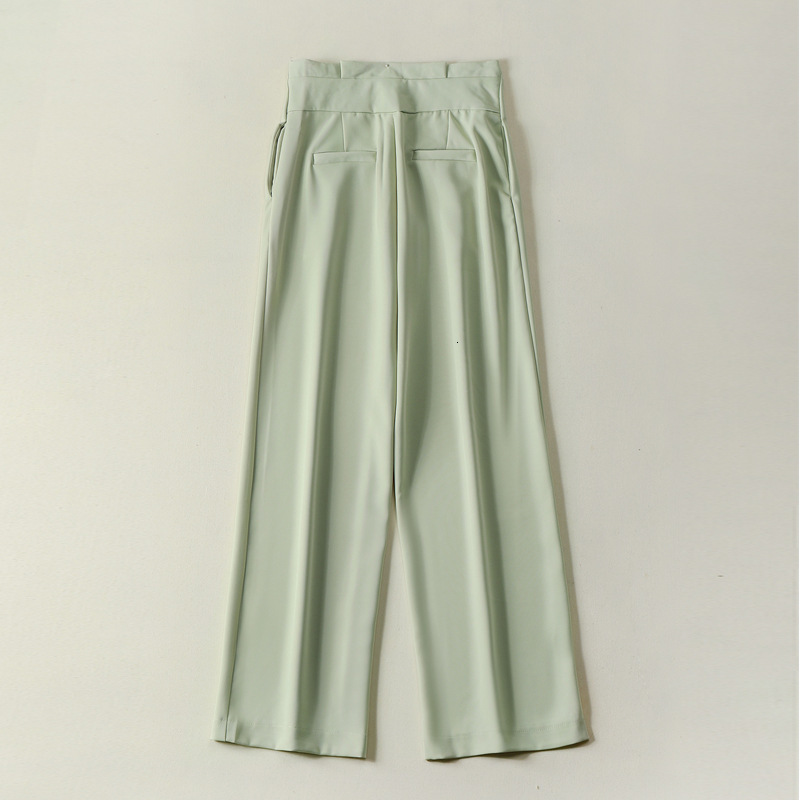 Women's Pants Capris Spring Women Pants Casual High Waist Women Casual Long Pants Female Trousers Outwear Pure Color Stright Pants 230306