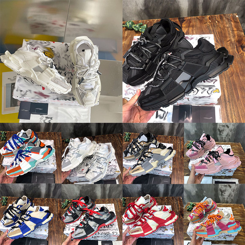 2025 Space New designer skate sneakers for men 5862 explosions casual shoes stitching sports shoes 3M reflective leather dad chunky shoes suede now code 35 46 with box