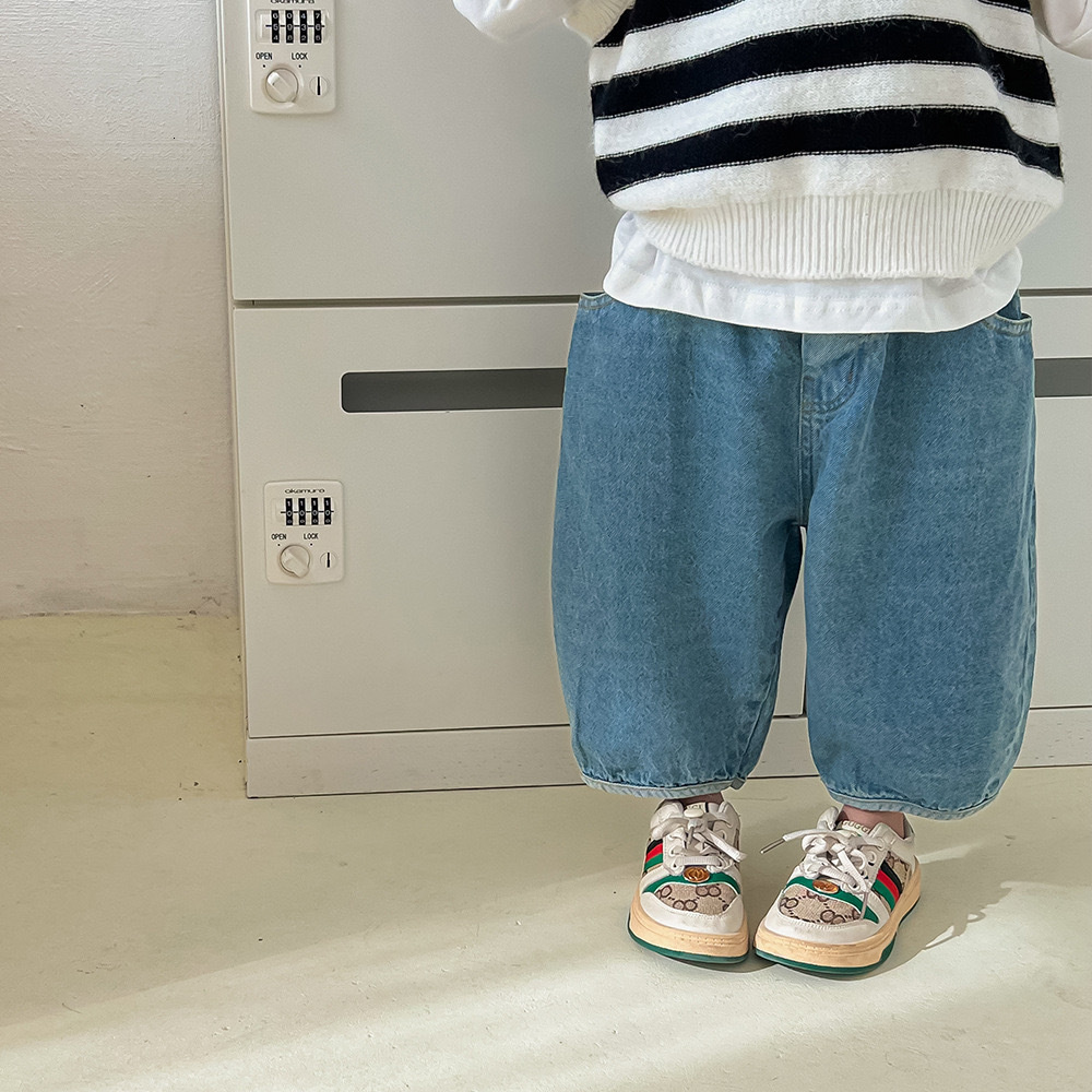 Jeans Spring The Listing Korean Children Clothing Clothes Baby Boy Casual Children's Loose Joker Jeans Boys' Pants 230306