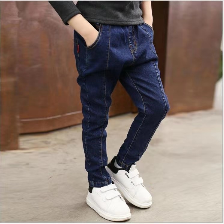Jeans spring boys jeans student denim pants toddler girl jeans big kids jeans clothing long trousers cowboy baby boy 230306