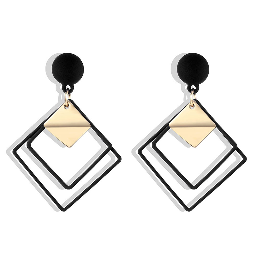 Fashion Statement Geometric Drop Earrings for Women Vintage Alloy Earring Party Jewelry Gifts Wholesale