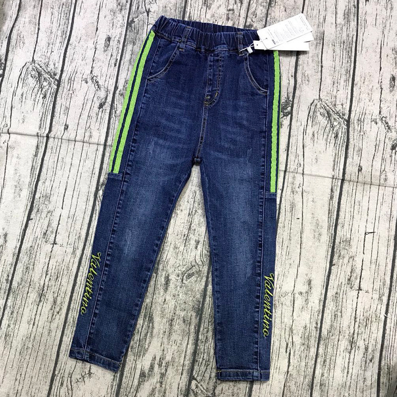 Jeans IENENS 4-13 Years Boys Jeans Clothes Kids Cowboy Long Pants Children Casual Denim Trousers Clothes Baby Boy Casual Stretch Jeans 230306
