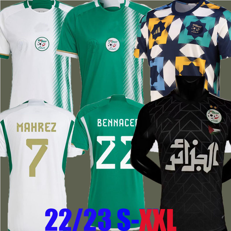 22 23 Algeria Mens Soccer Jerseys SLIMANI MAHREZ FEGHOULI BENNACER ATAL 2022 2023 Home away Football Shirts black Uniforms pre match training fans player version
22 23 Algeria Mens Soccer Jerseys SLIMANI MAHREZ FEGHOULI BENNACER ATAL 2022 2023 Home away Football Shirts black Uniforms pre match training fans player version