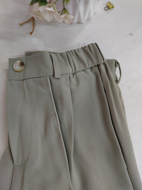 Women's Pants Capris Spring Office Lady High Quality Elegant Casual Fashion Wide Leg Women Female Pants s 230306