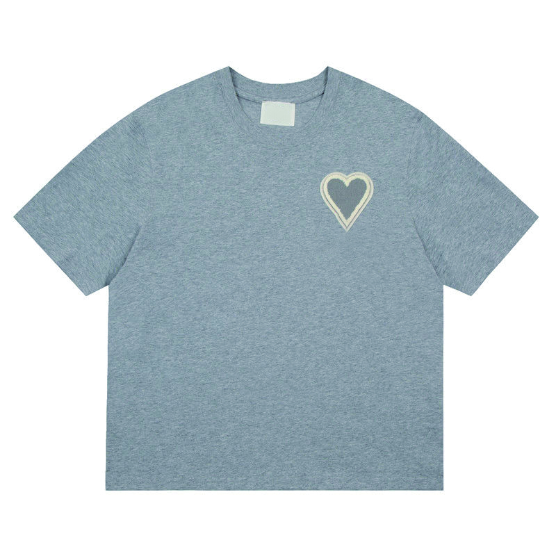 Red Women designers t shirts amis Heart top Round Neck tees 2023SS Letters Embroidery Pullover Loose tee couple High Street Cotton Casual Classic HSVR, 10
Red Women designers t shirts amis Heart top Round Neck tees 2023SS Letters Embroidery Pullover Loose tee couple High Street Cotton Casual Classic HSVR, 10