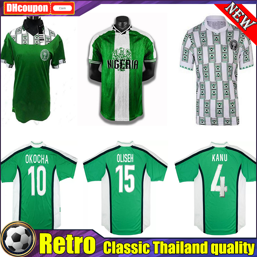BABANGIDA 1998 OKOCHA retro soccer jerseys 98 KANU OLISEH Finidi YEKINI WEST Africa national team classic football shirt, 04
BABANGIDA 1998 OKOCHA retro soccer jerseys 98 KANU OLISEH Finidi YEKINI WEST Africa national team classic football shirt, 04