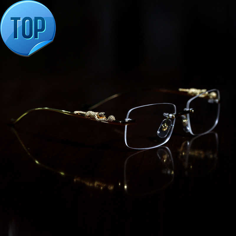 luxury designer sunglasses Eyeglasses frames temples with panther heads Metal Frameless Full Rim Semi Rimless rectangular shape for men
luxury designer sunglasses Eyeglasses frames temples with panther heads Metal Frameless Full Rim Semi Rimless rectangular shape for men