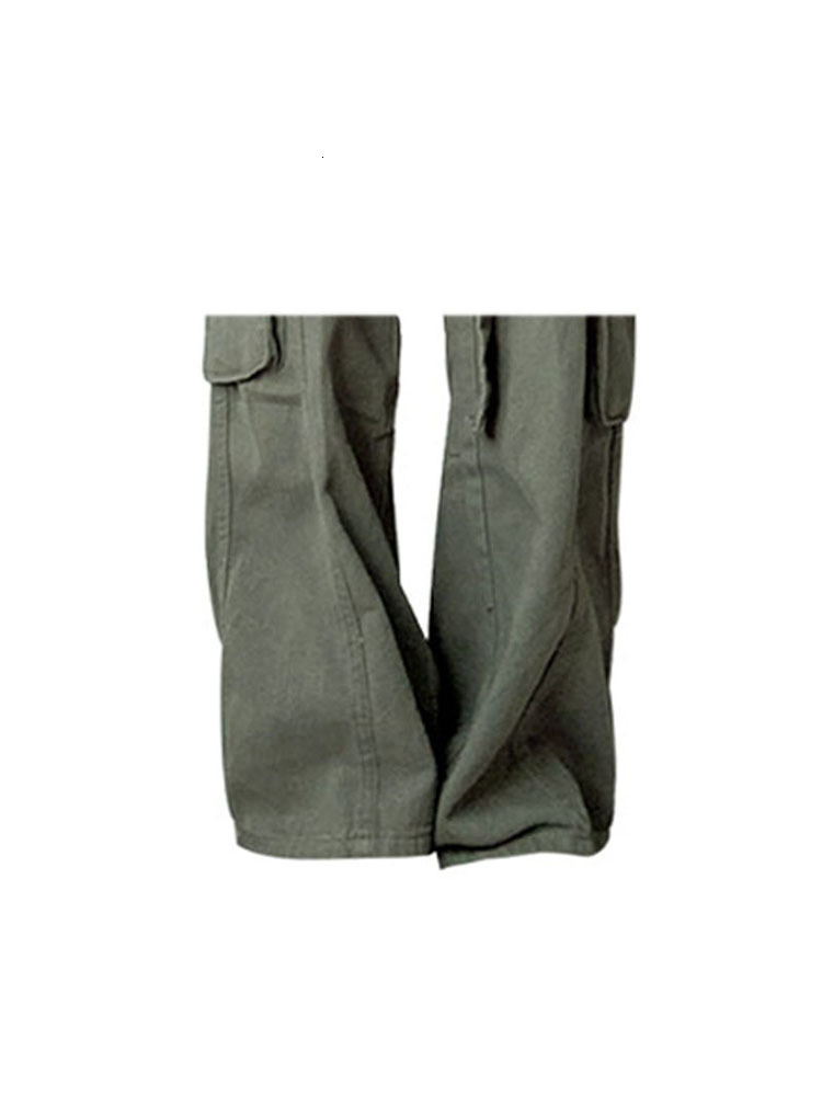Women's Pants Capris Retro Army Green Overalls Wide Leg Cargo Women Pants Women's Trousers Sexy Low Waist Loose Casual Trousers Streetwear 2