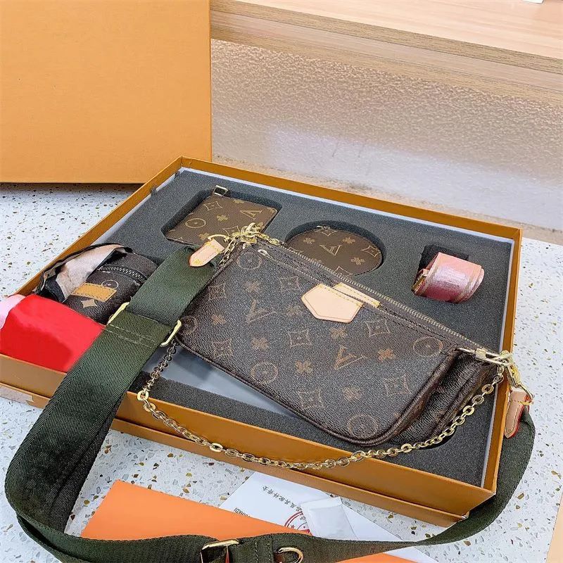 designer bags Shoulder Bag crossbody handbags Famous Classic multi pochette women bags Ladies Handbag Large Capacity Totes 3 pieces, Brown-1
designer bags Shoulder Bag crossbody handbags Famous Classic multi pochette women bags Ladies Handbag Large Capacity Totes 3 pieces, Brown-1