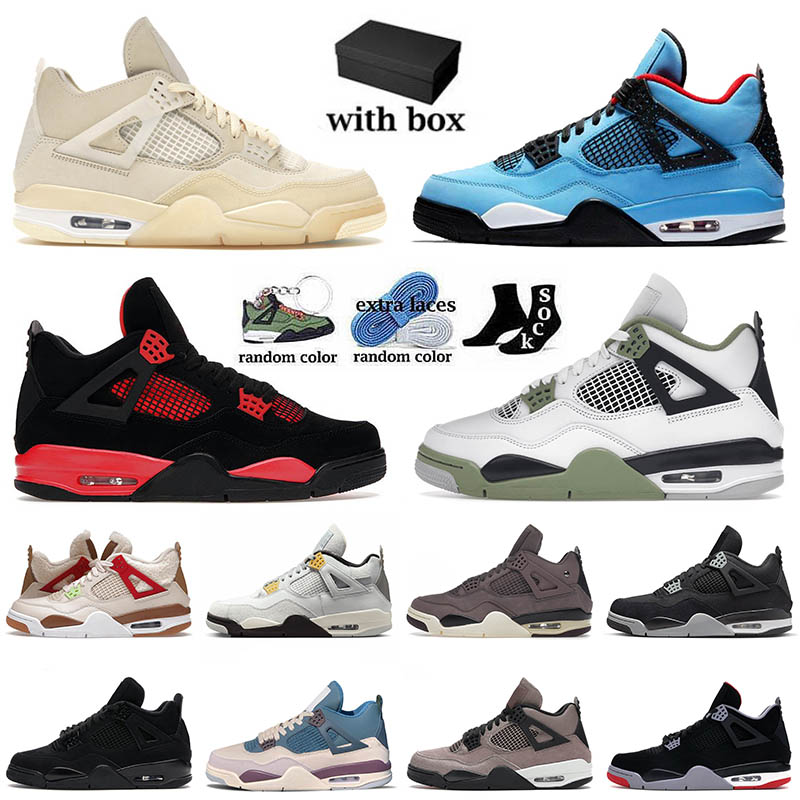 With Box Mens Women Basketball Shoes 4 4s IV Jumpman Red Thunder Sail Seafoam Red Cement Violet Military Black Jordans4 Men Retro Trainers Sneakers Size us 13, B35 midnight navy 40-47
With Box Mens Women Basketball Shoes 4 4s IV Jumpman Red Thunder Sail Seafoam Red Cement Violet Military Black Jordans4 Men Retro Trainers Sneakers Size us 13, B35 midnight navy 40-47