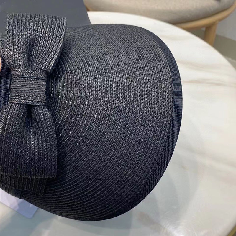 Elastic Adjustable Straw Hats for Women Beach Travel Sun Shade Wide Brim Hats without Cap Female Bowknot Fashion Street Casquette