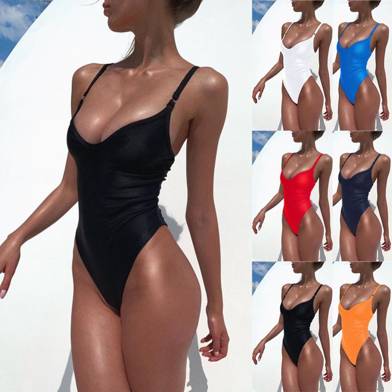 Women' Swimwear One Piece Swimsuit Women Sexy Solid Bikini High Cut Bandage Halter Swim Beachwear Bathing Suit Conservative Classic, Black
Women' Swimwear One Piece Swimsuit Women Sexy Solid Bikini High Cut Bandage Halter Swim Beachwear Bathing Suit Conservative Classic, Black