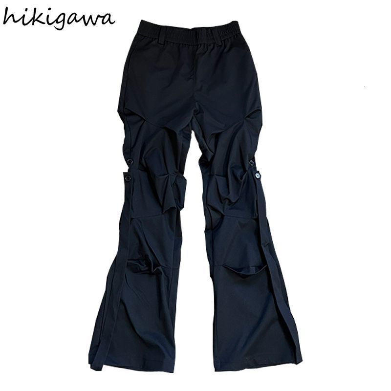 Women's Pants Capris Harajuku Joggers Women Sweatpants Streetwear Hip-hop Folds Pants Fashion Korean Loose Casual Trousers Pantalon Femme Y2k Clo