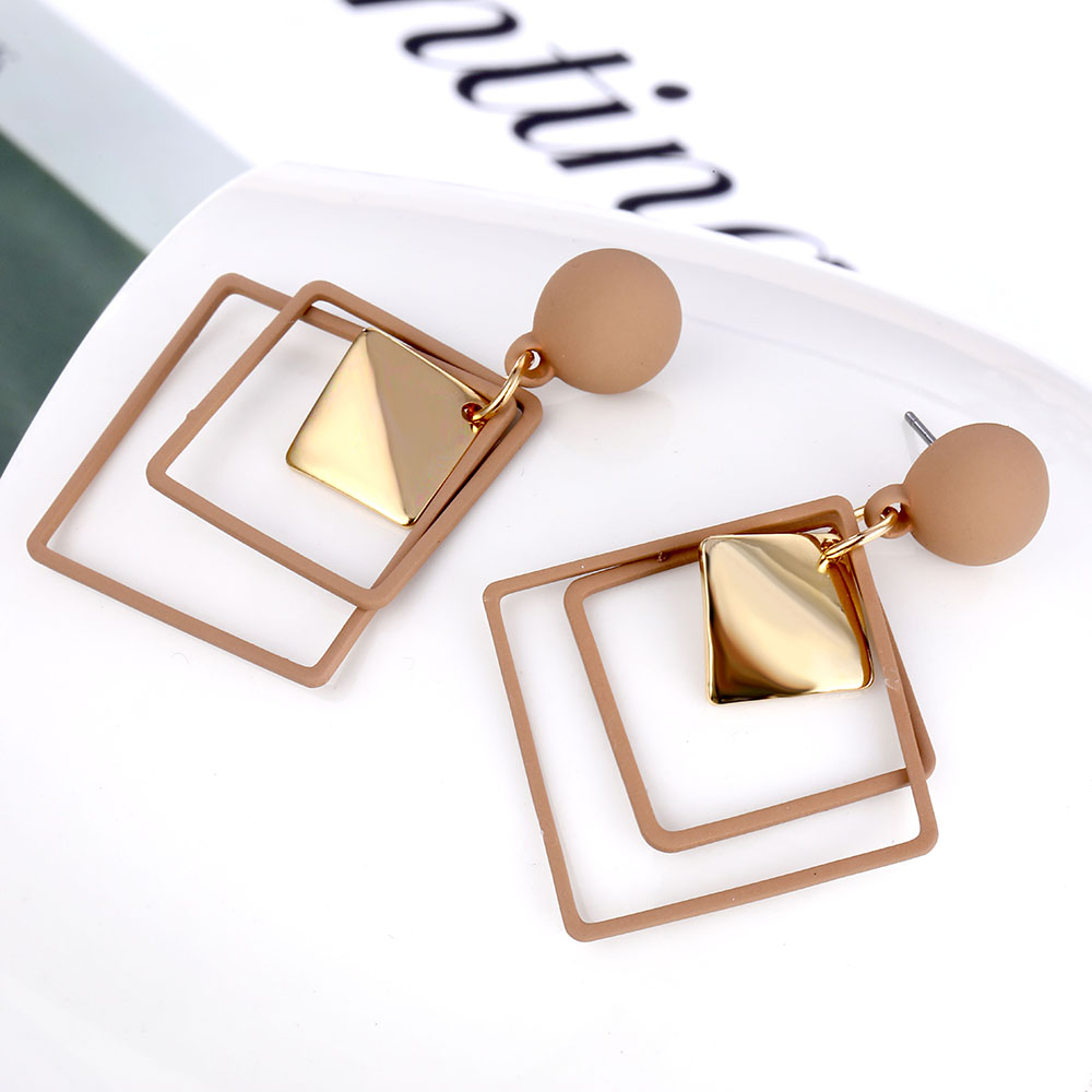 Fashion Statement Geometric Drop Earrings for Women Vintage Alloy Earring Party Jewelry Gifts Wholesale