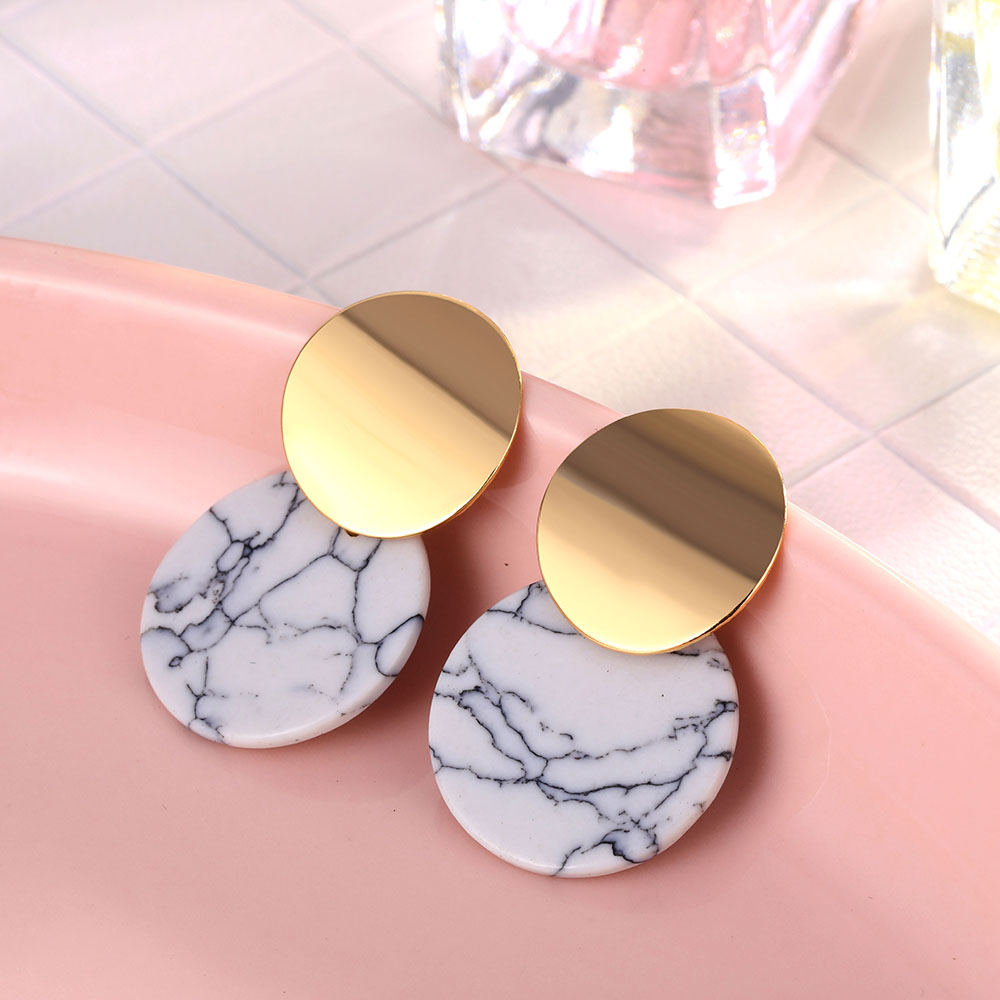 Fashion Statement Geometric Drop Earrings for Women Vintage Alloy Earring Party Jewelry Gifts Wholesale