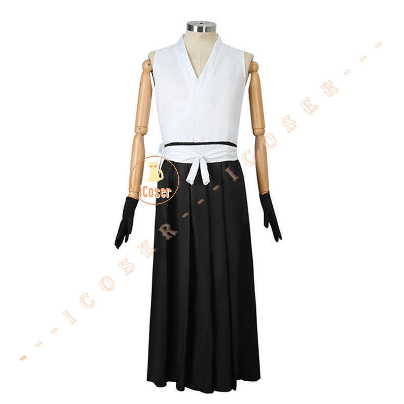 Anime Costumes Anime Bleach Kurosaki Ichigo Cosplay Come ThousandYear Blood War Wig Black Shinigami Attire Outfit Uniform Halloween Men Set Z0301