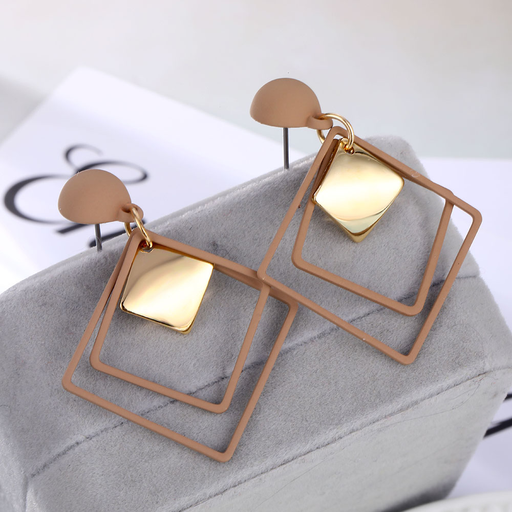 Fashion Statement Geometric Drop Earrings for Women Vintage Alloy Earring Party Jewelry Gifts Wholesale