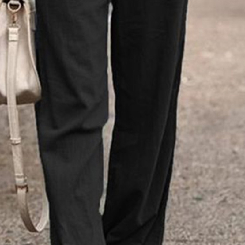 Women's Pants Capris S-5XL 6Colors Elastic High Waist Ankle-Length Loose Straight Pants Solid Regular Women Daily School Shopping Travel Wear 230