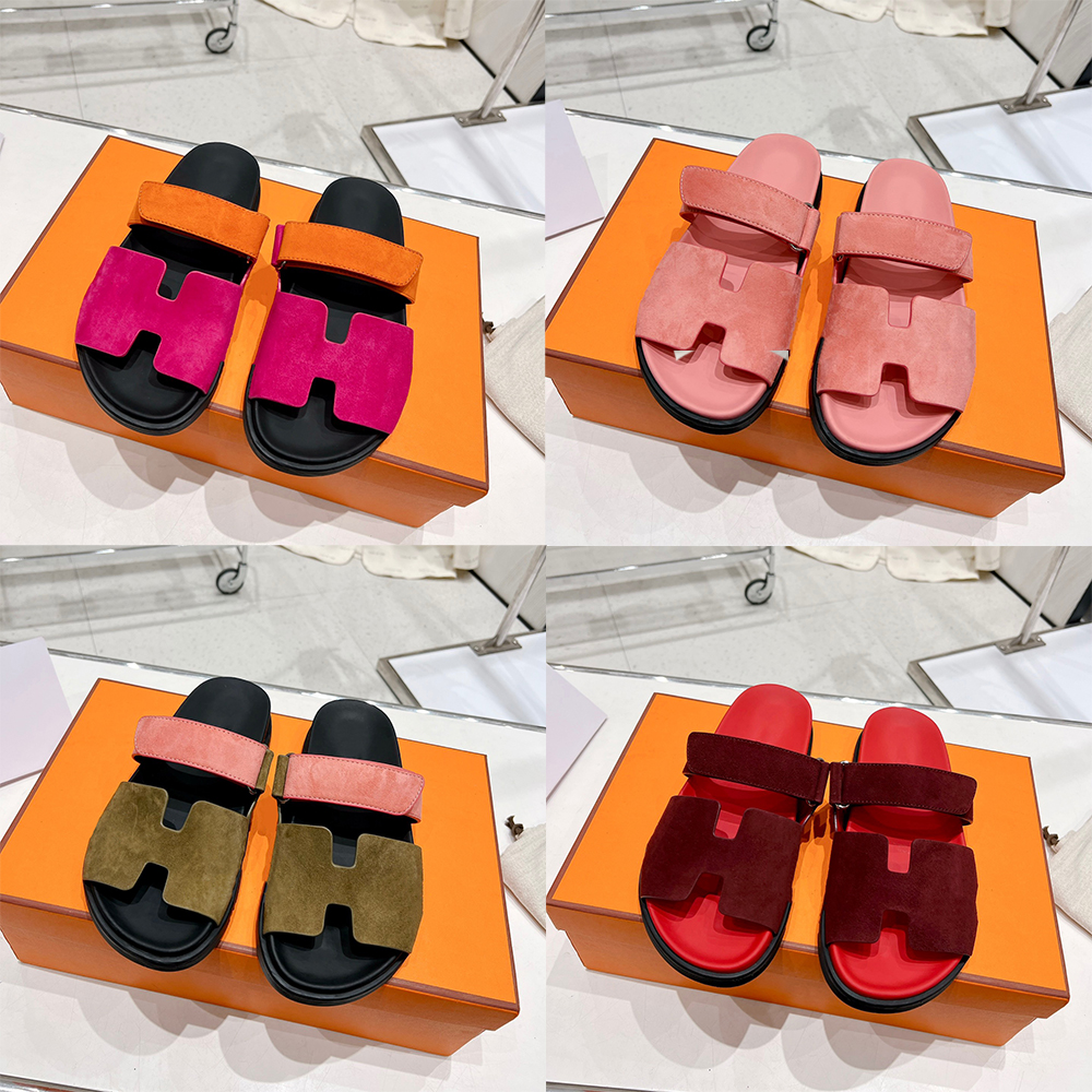 Luxury designer leather ladies sandals summer flat shoes fashion beach women slippers H letter drag 35-42
Luxury designer leather ladies sandals summer flat shoes fashion beach women slippers H letter drag 35-42