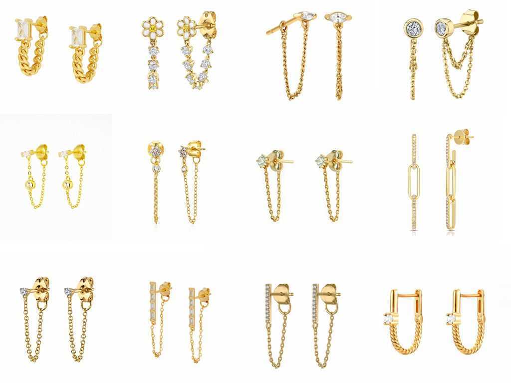Charm 925 Sterling Silver Ear Needle Stud Earrings With Chain Dangling Chain Earrings Delicate CZ Earrings Fashion Jewelry for Women G230307
Charm 925 Sterling Silver Ear Needle Stud Earrings With Chain Dangling Chain Earrings Delicate CZ Earrings Fashion Jewelry for Women G230307