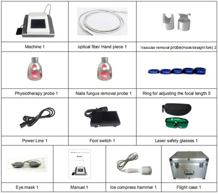 980nm Diode Laser Vascular Removal machine Physiotherapy pain relief Laser Physical Therapy diode laser onychomycosis nails fungus removal
