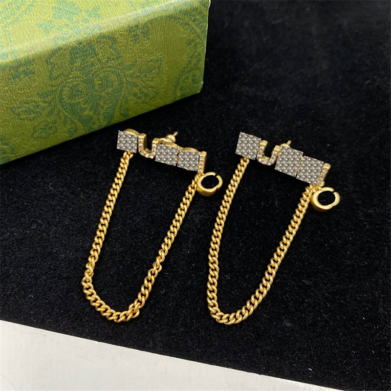 Closed Chain Dangle Charm Women Letter Ear Stud with Diamond Circle Ring Geometry Eardrop for Lady
Closed Chain Dangle Charm Women Letter Ear Stud with Diamond Circle Ring Geometry Eardrop for Lady