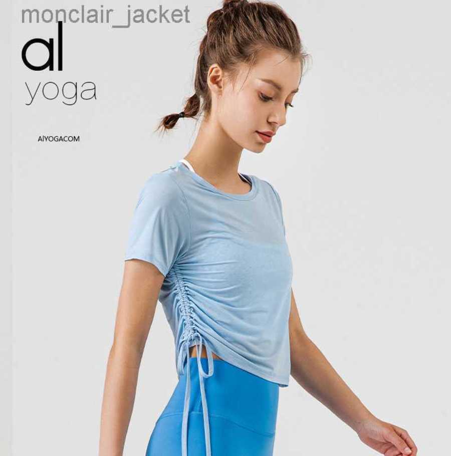 Designer Alos Yoga Summer Loose Breathable Back Yoga Suit Running Fitness Yoga Top Short Sleeve Sports T-shirt 23GG, White
Designer Alos Yoga Summer Loose Breathable Back Yoga Suit Running Fitness Yoga Top Short Sleeve Sports T-shirt 23GG, White
