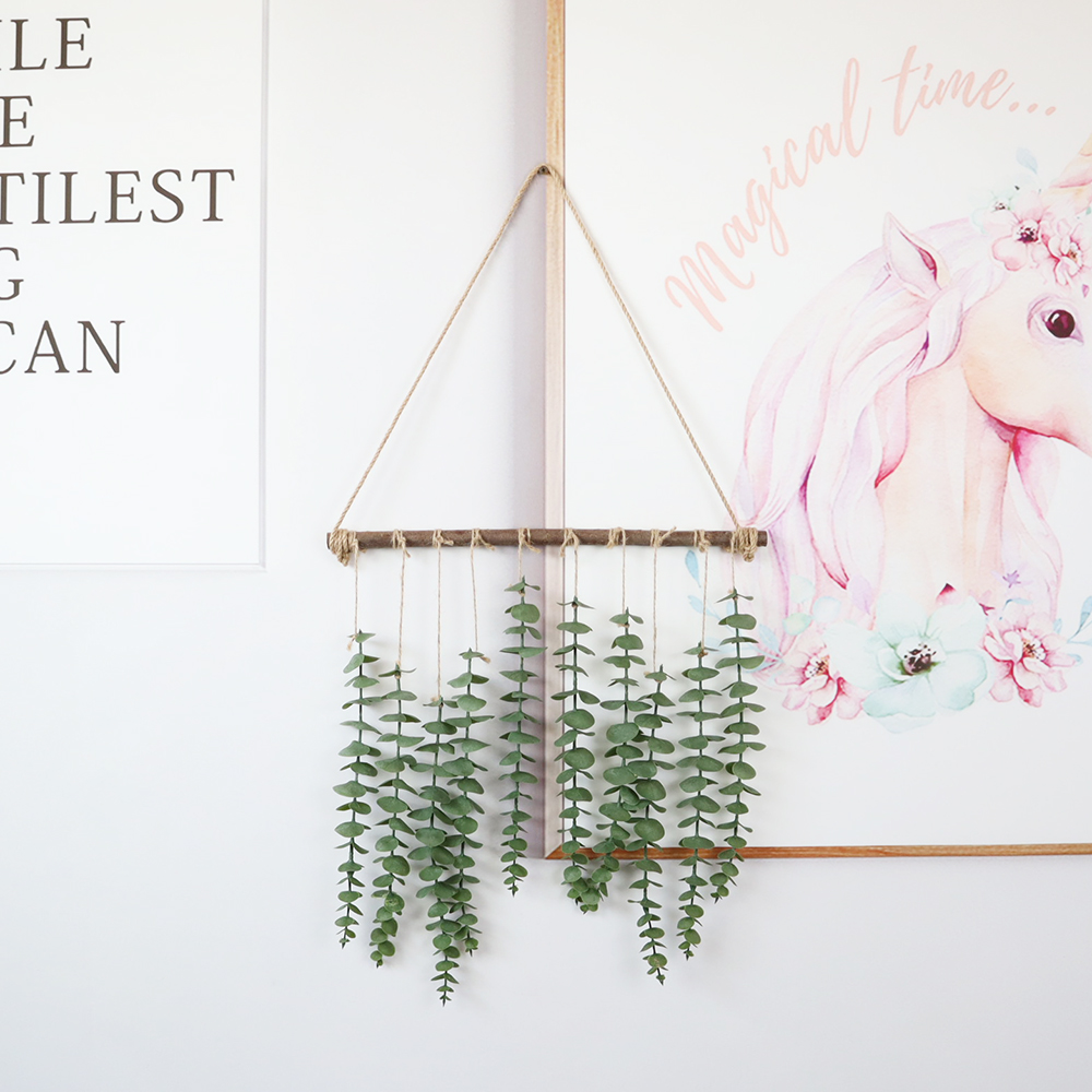 Cross-border Eucalyptus wall-mounted flowers welcome doorplate dream catcher artificial Eucalyptus leaf hanging wall hanging ornaments wholesale, Green
Cross-border Eucalyptus wall-mounted flowers welcome doorplate dream catcher artificial Eucalyptus leaf hanging wall hanging ornaments wholesale, Green