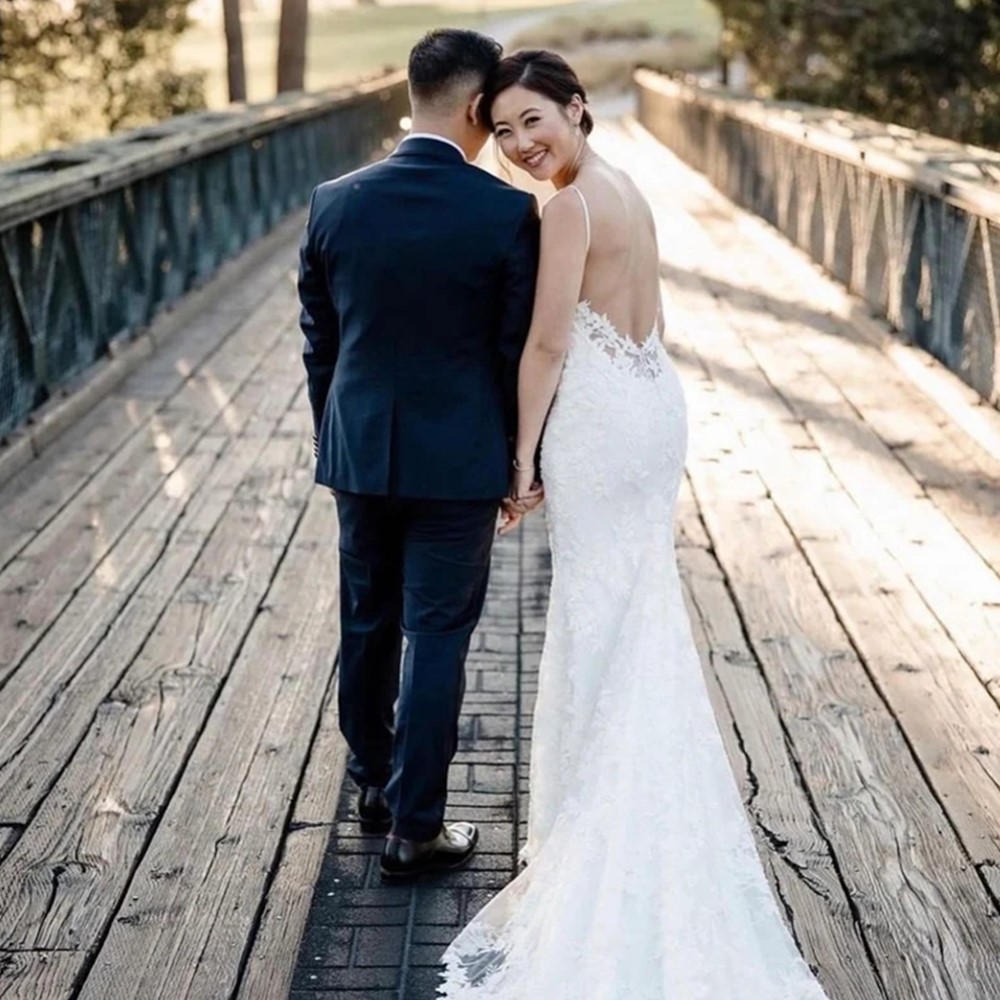 Sexy Lace Mermaid Wedding Dresses Spaghetti Straps Sleeveless Backless Bridal Gowns Vestidos de novia Custom