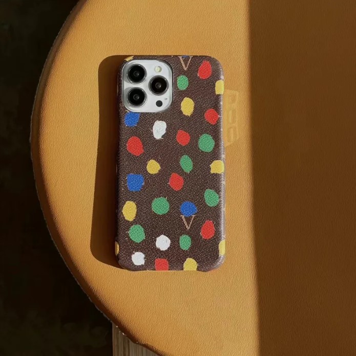 Classical Flower Paint Colorful Dots Designer Phone Cases For IPhone 13promax 14pro 14 Promax 12 Pro 11 Luxury Leather Case Cover 2023 Top, Brown flowers
Classical Flower Paint Colorful Dots Designer Phone Cases For IPhone 13promax 14pro 14 Promax 12 Pro 11 Luxury Leather Case Cover 2023 Top, Brown flowers