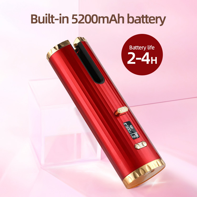 Cordless Travel Straightener Professional Flat Iron Curl Wand for Curling Wireless Rechargeable Travel Iron Automatic Air Styler