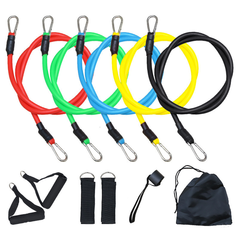 Resistance Bands 1 Set of Bodybuilding Home Fitness Equipment Professional Weight Training Elastic Rubber 230307