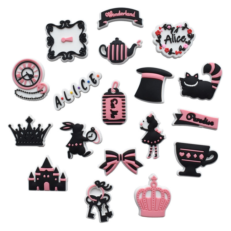 Anime charms wholesale childhood memories alice princess funny gift cartoon charms shoe accessories pvc decoration buckle soft rubber clog charms, Equally mixed colors
Anime charms wholesale childhood memories alice princess funny gift cartoon charms shoe accessories pvc decoration buckle soft rubber clog charms, Equally mixed colors