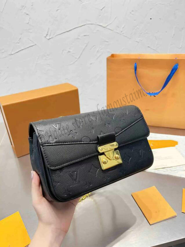 

top tier Quality Luxury designer Totes Bags Black White Embossed Womens Marceaus Handbag Envelope Purse Flap Bag Leather Canvas Shoulder S-LOCK Gold Chain Bags, 02