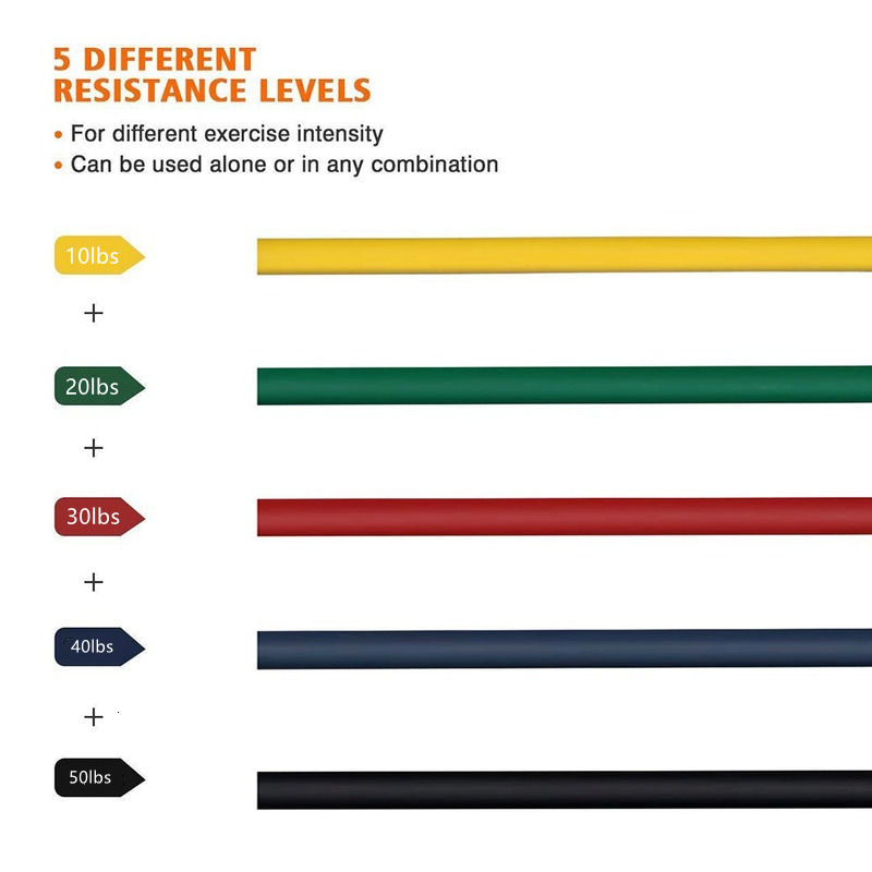 Resistance Bands Bodybuilding Gym Rubber Sport Elastic Fitness Sports Accessories Portable Equipment 50LBS Tape 230307