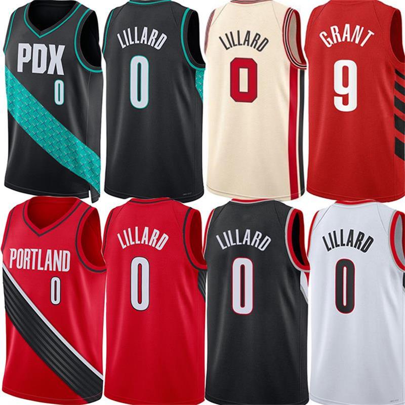 

POR Custom Damian 0 Lillard Basketball Jerseys Trai Blazer Men Anfernee Simons Jerami Grant Jusuf Nurkic Justise Cam Reddish Winslow Little, Colour 1