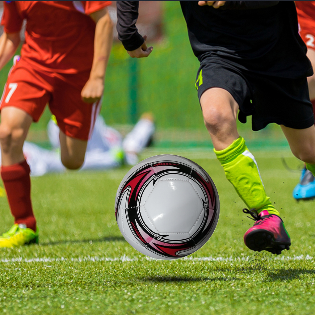 Balls PU Leather Football Ball Adults School Professional Soccer Size 5 Outdoor Portable Training Sports 230307